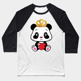 'Panda Lover Fan Gift' Cute Valentine's Day Panda Baseball T-Shirt